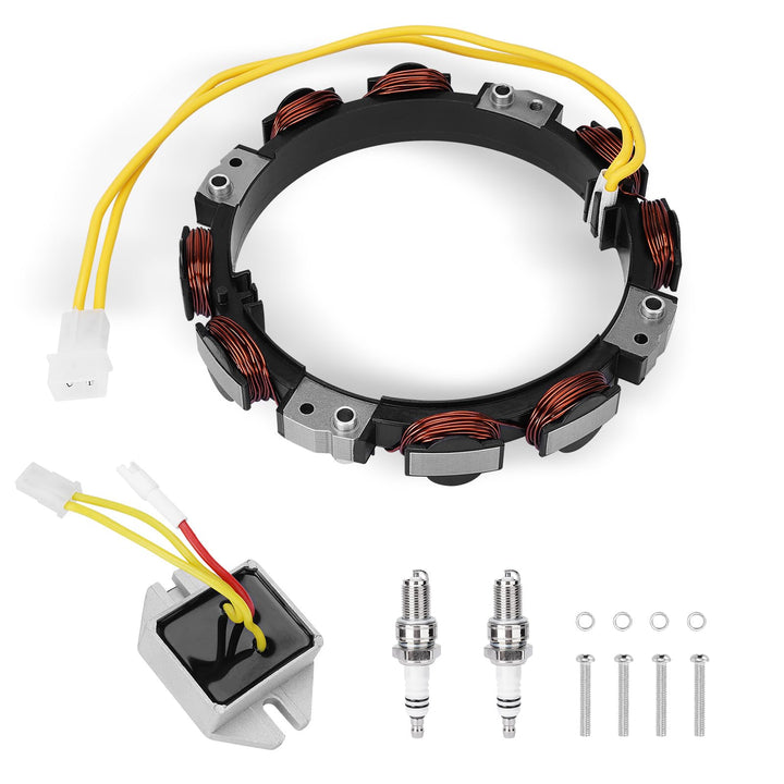 YEHERIT stator front assembly showing coils and connector for reliable charging