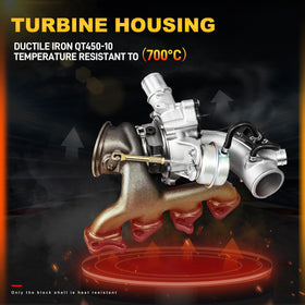 YEHERIT turbo in garage setting demonstrating ready-to-install replacement advantage