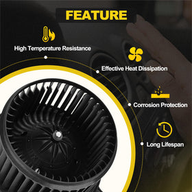 YEHERIT blower motor installed in HVAC housing demonstrating direct-fit advantage