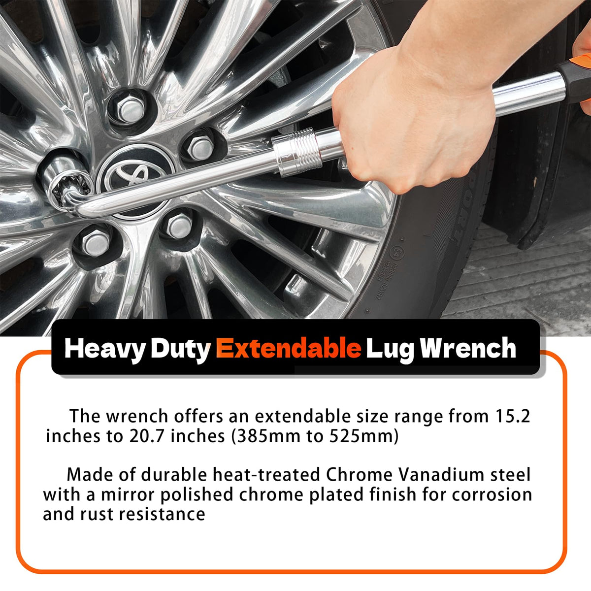 YEKEPRO telescoping collar detail showing secure lock and easy length adjustment