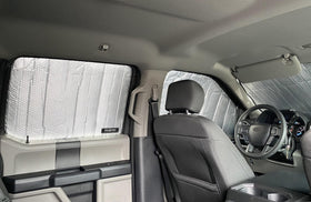 YelloPro Auto installed passenger-side view showing sun protection for seat and trim