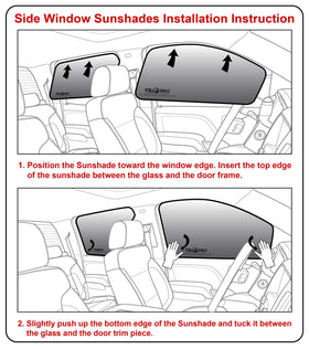 YelloPro Auto van parked with shades installed illustrating cooler interior