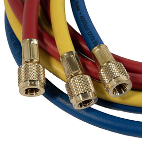 YELLOW JACKET manifold connected to an AC unit improving diagnostic speed
