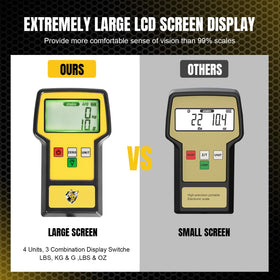 YELLOW JACKET ultra-large LCD display angled for clear visibility in low light