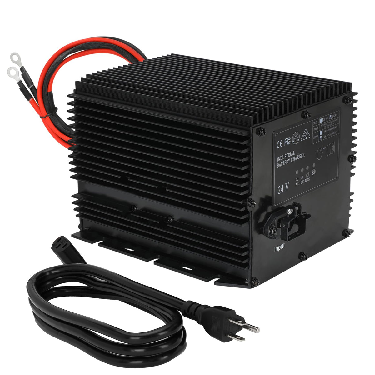 yendse front view showing charger face and power cord for reliable charging