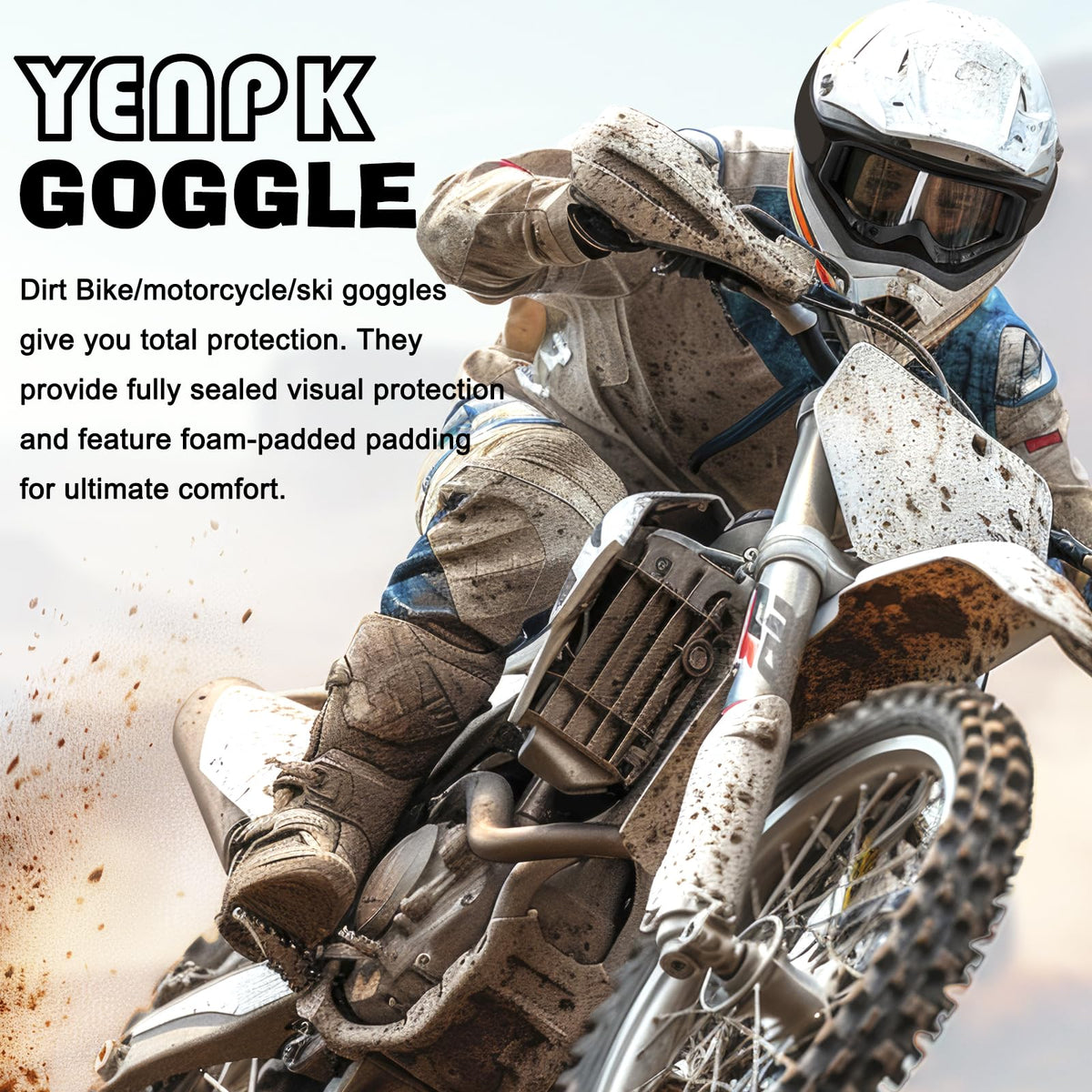 YENPK goggles held in hand to show compact size and easy storage advantage