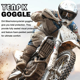 YENPK goggles held in hand to show compact size and easy storage advantage