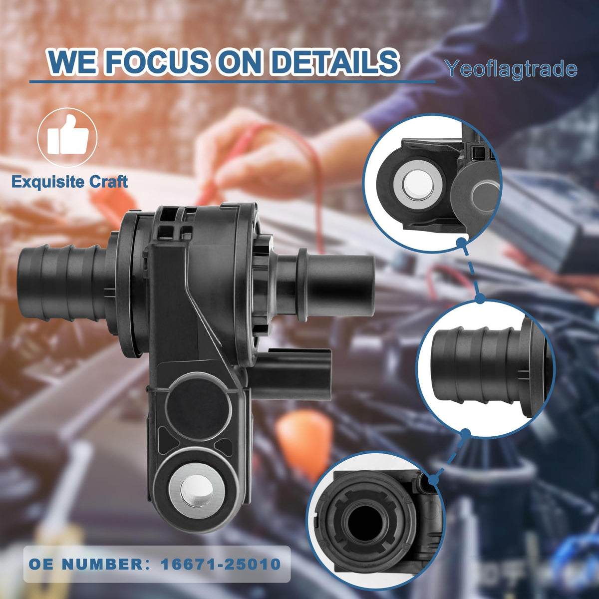 Yeoflagtrade valve top connection ports showcasing secure hose attachment