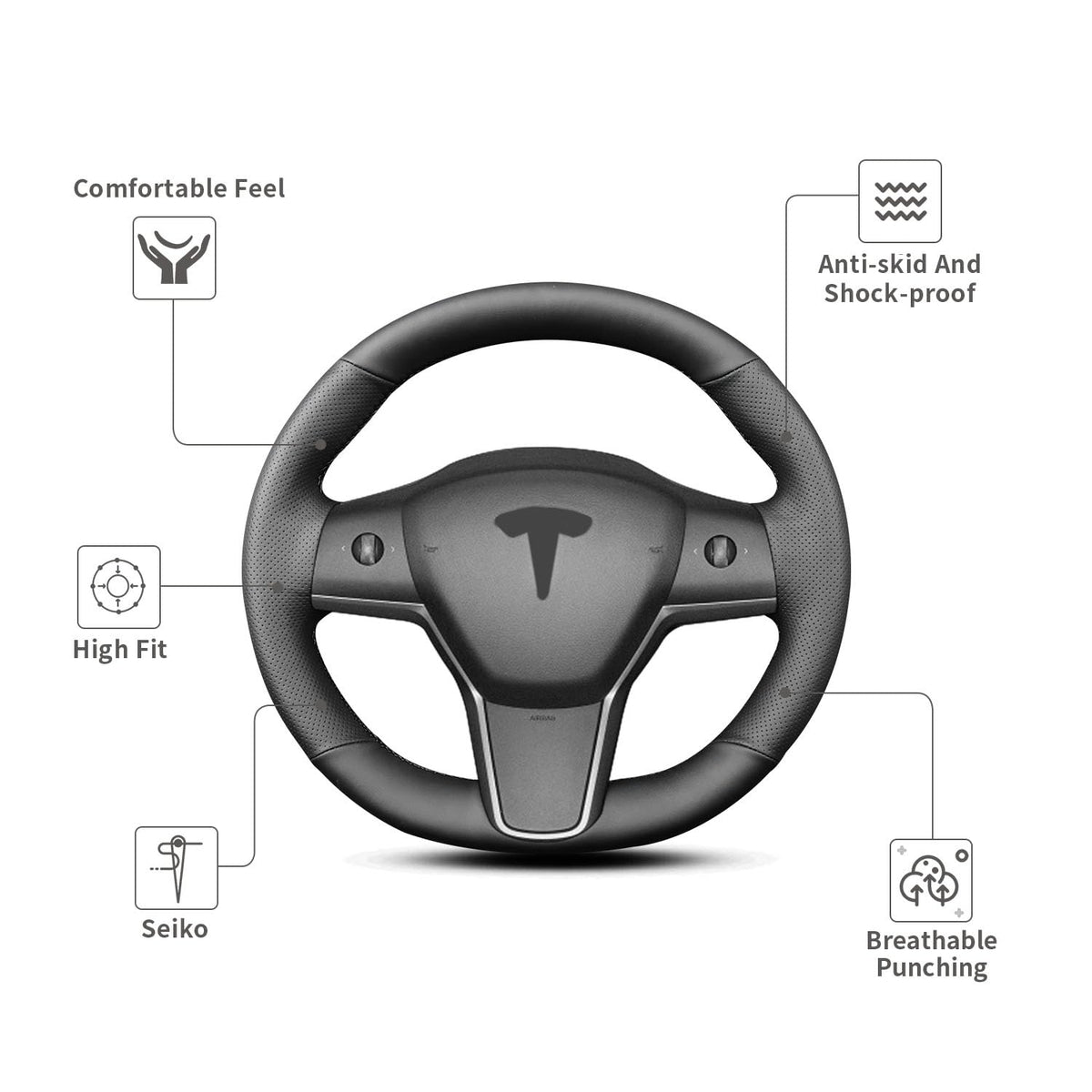 Yeolpise installed on Tesla wheel demonstrating OEM-like appearance benefit