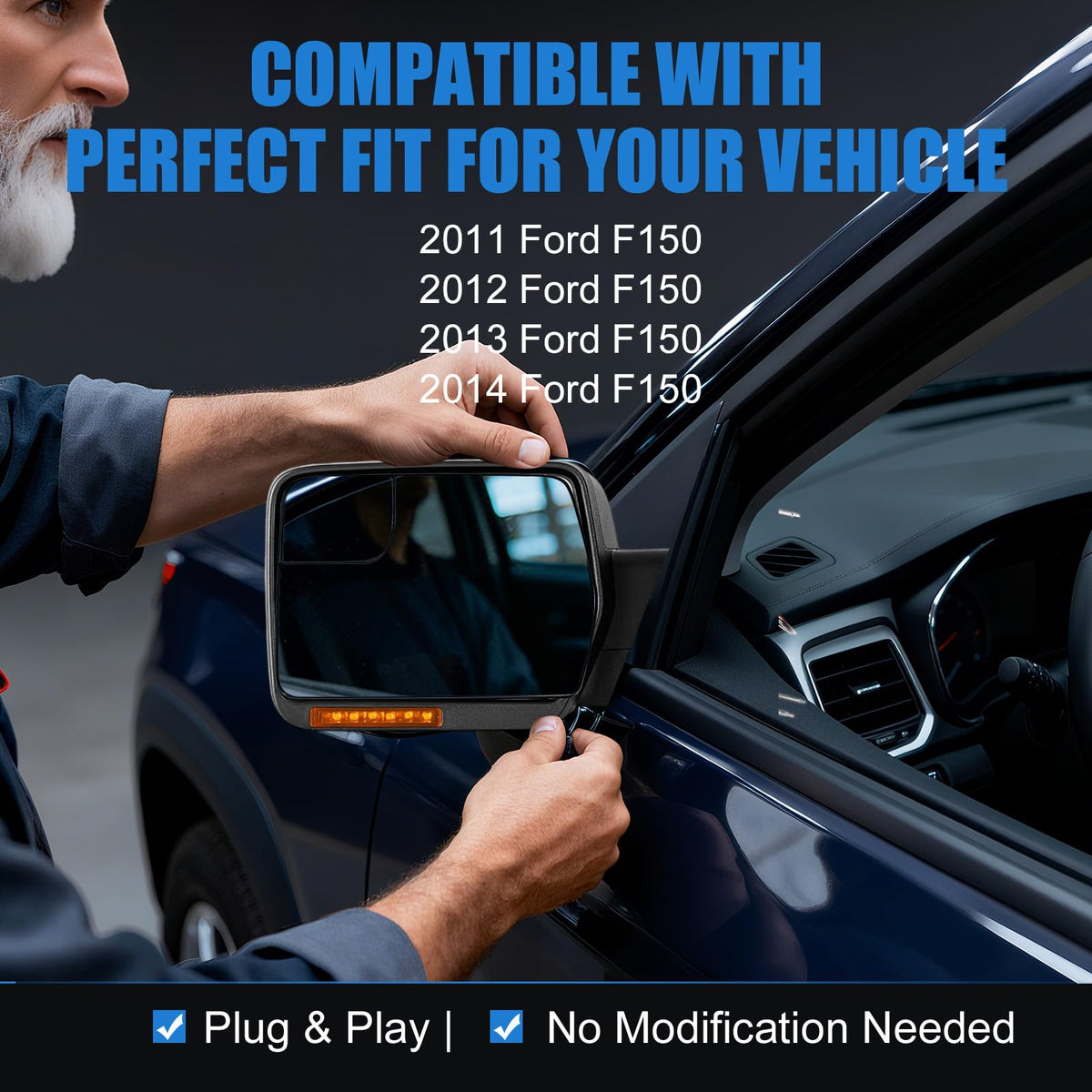 Yeparie convex corner detail highlighting blind-spot lens for safer lane changes