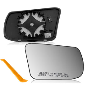 Yeparie passenger mirror front view showing clear glass and chrome finish, restores visibility