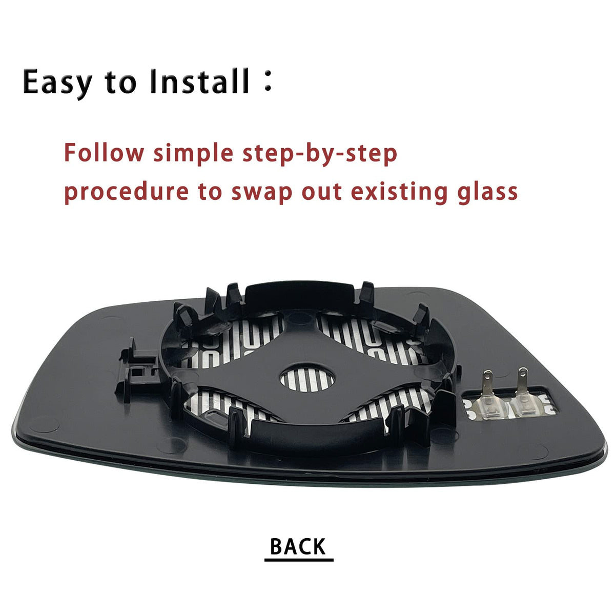 Yeparie ABS back plate texture demonstrating durable, waterproof construction