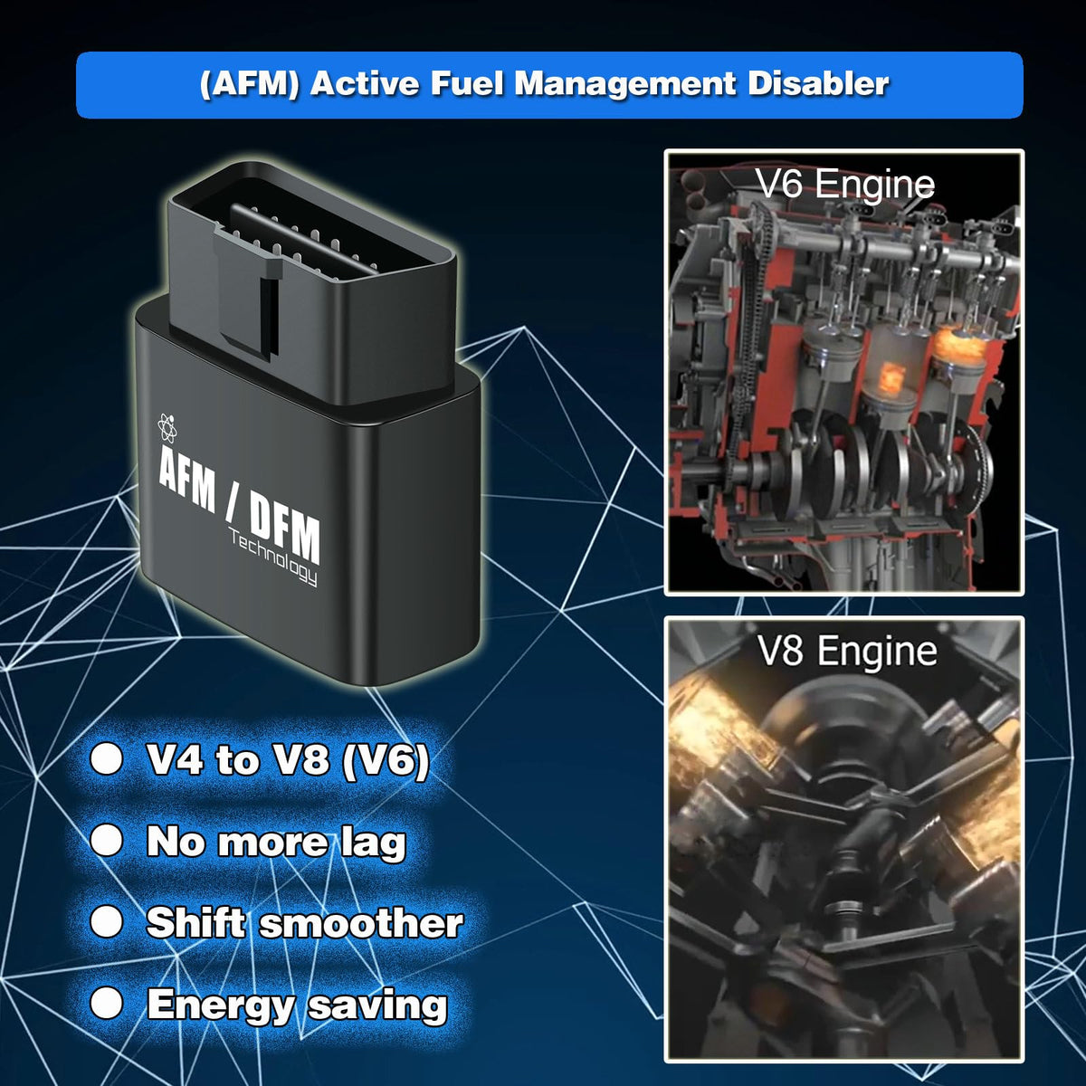 Yesemei OBD2 plug detail highlighting connector for simple installation benefit