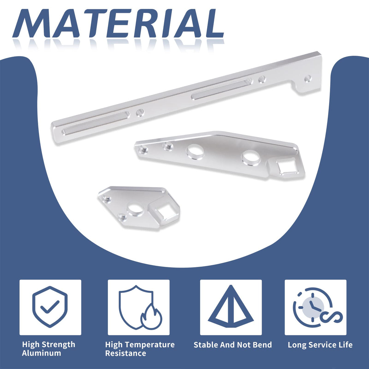 YESHMA bracket installed on cathedral-port sheet-metal intake demonstrating compatibility