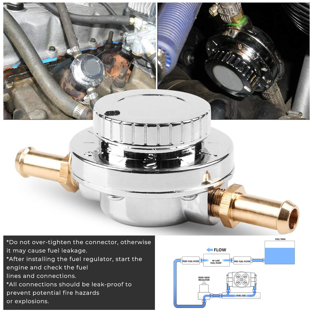 YESHMA regulator next to ruler showing size for accurate fitment benefit