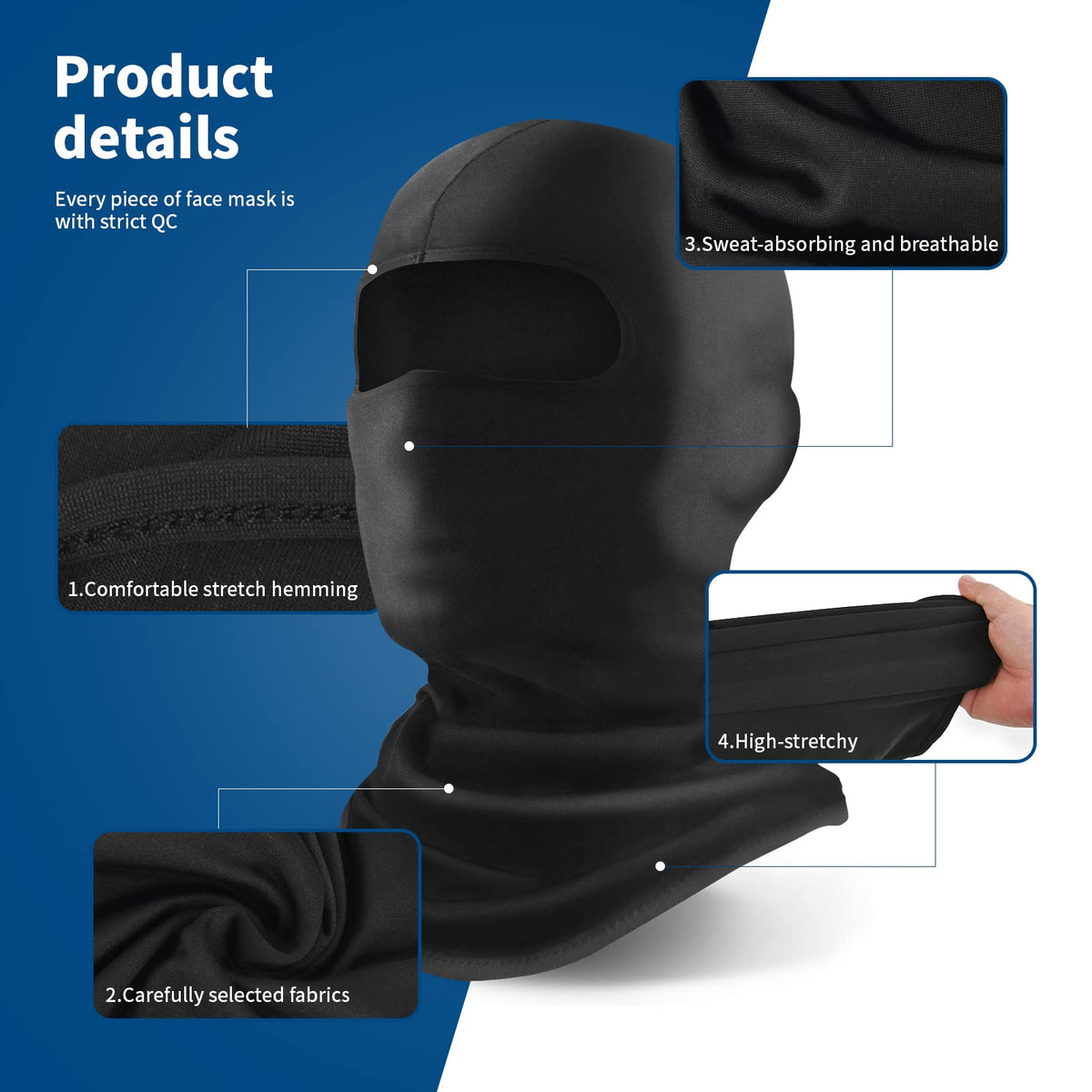 YESLIFE neck gaiter used by cyclist showing sun protection and airflow