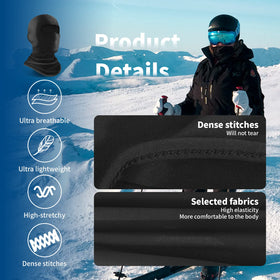 YESLIFE six balaclava colors displayed to show options and outfit matching