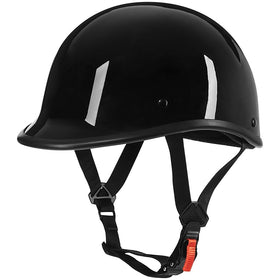 Yesmotor Hawk front view showing compact vintage style and DOT compliance benefit