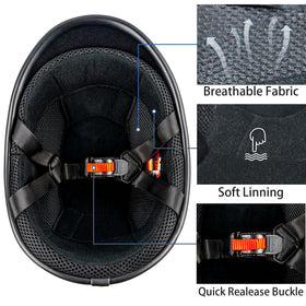 Yesmotor Hawk quick-release buckle image showing easy on-off convenience
