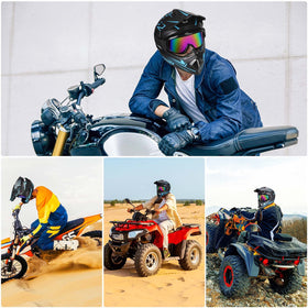 Yesmotor helmet accessory set with glasses gloves mask for ready-to-ride benefit