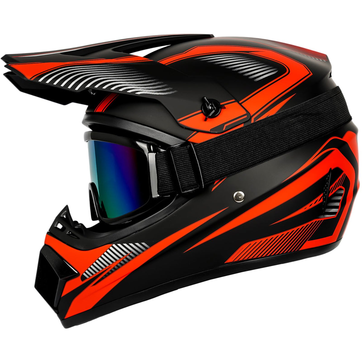Yesmotor helmet visor detail close-up showing adjustable sun visor for better visibility