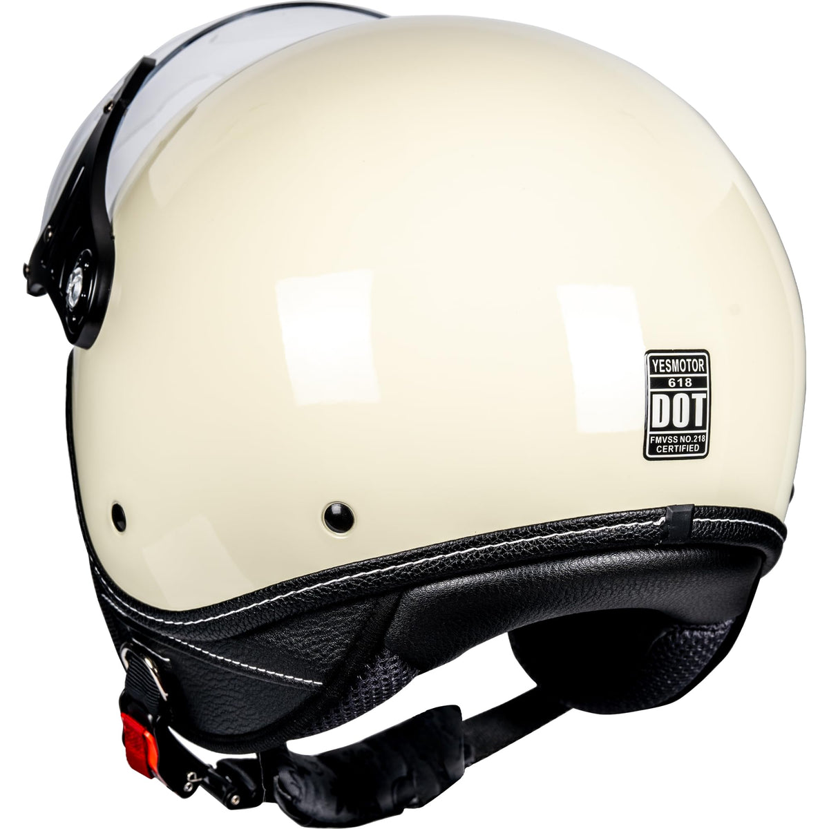 Yesmotor removable interior lining detail showing breathable comfort benefit