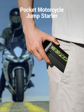 YESPER smart jumper clamps with BOOST button showing safe connection feature