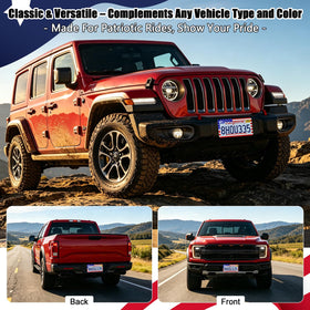 YEVEDUO full accessory kit laid out showing included hardware and patriotic extras