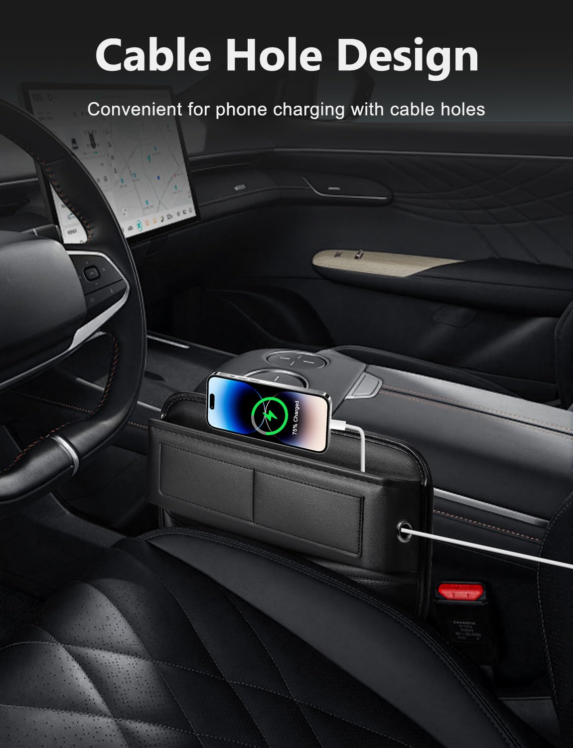 Yewltvep card slots with cards organized for easier access
