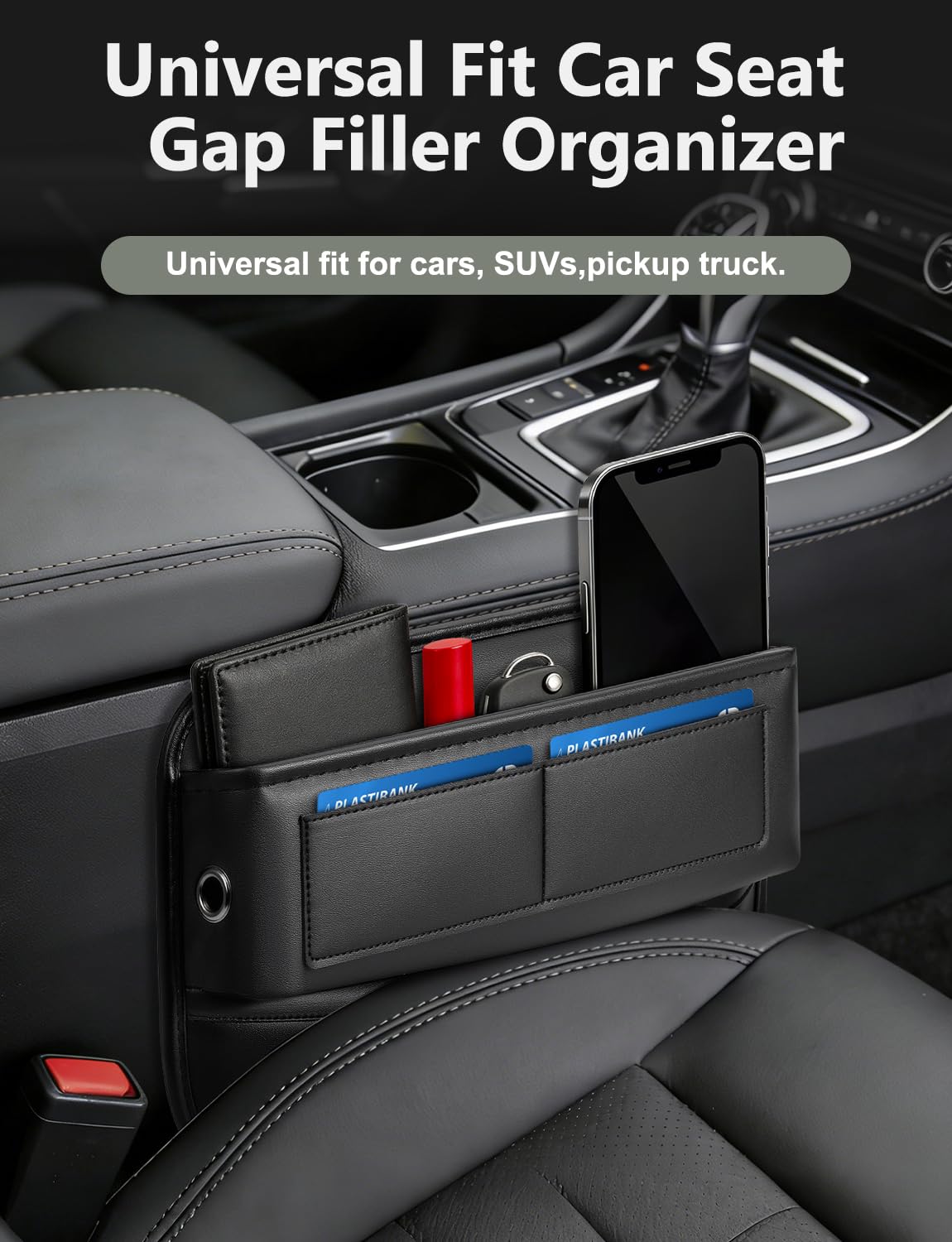 Yewltvep installed between seat and console preventing dropped items