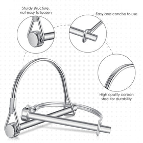 Yexiya pin with retaining clip showing secure locking and anti-rattle benefit