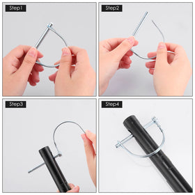 Yexiya pin next to ruler showing exact 2-3/4 inch length for sizing confidence