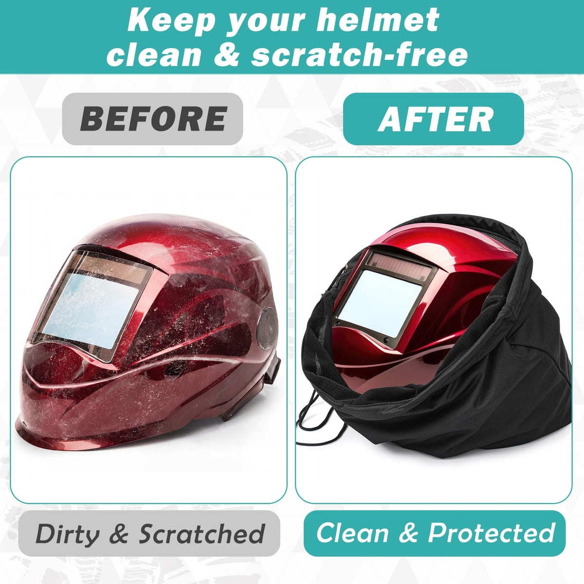 yeyeplum bag with gloves and goggles inside showing organized accessory storage
