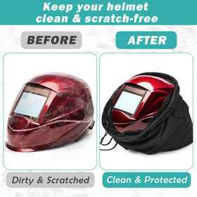 yeyeplum bag with gloves and goggles inside showing organized accessory storage
