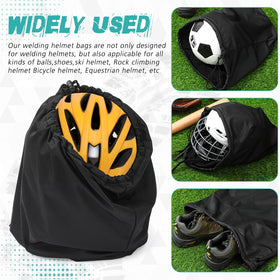 yeyeplum helmet inside bag front view showing complete coverage and dust protection