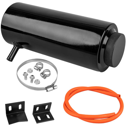 YEYETUO front view of aluminum overflow tank shows compact design and durability