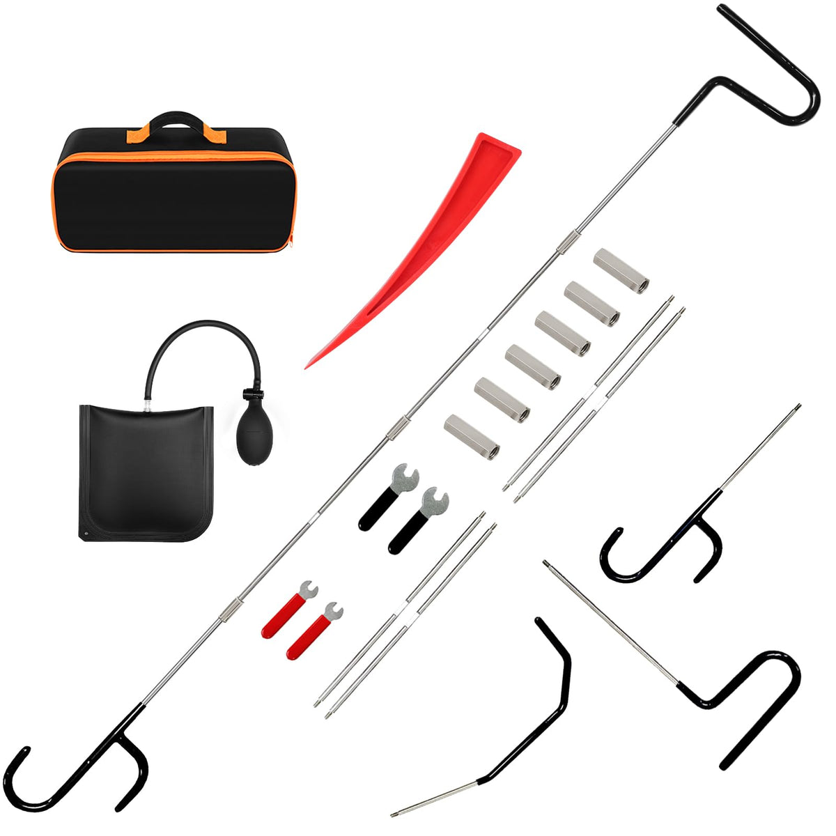 YEYINGZHUO organizer bag front view showing secure storage and portability