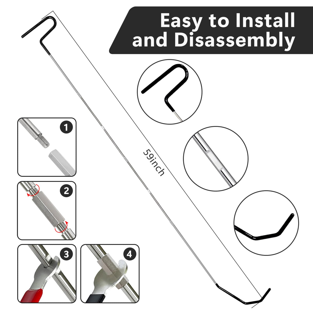 YEYINGZHUO tool set laid out displaying 20 stainless steel pieces for quick selection
