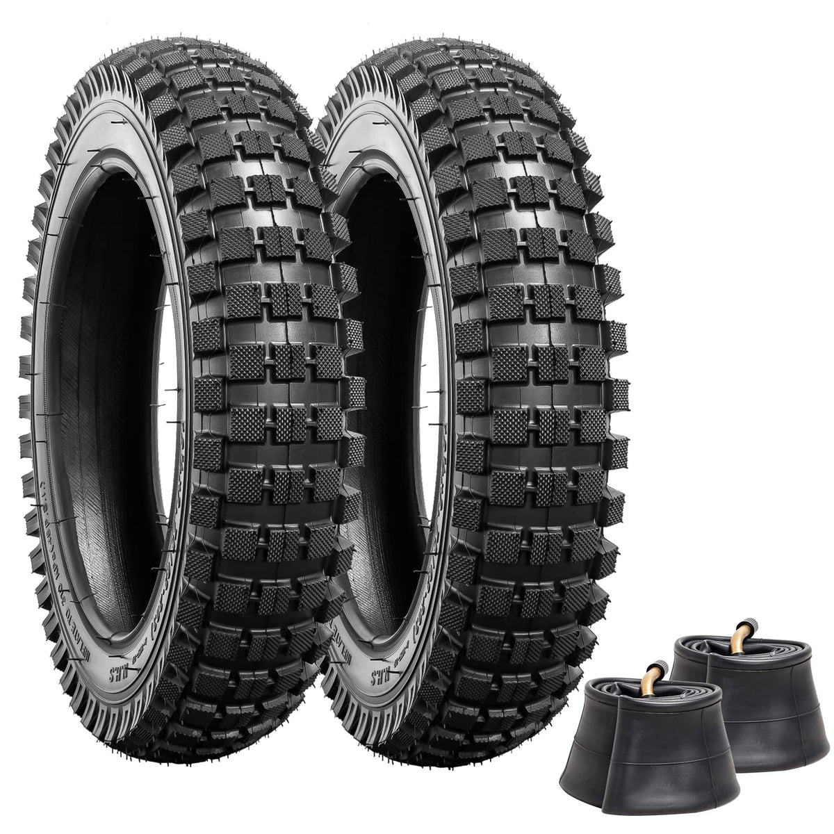 YeYouC front view of two 12.5x2.75 tires and tubes showing complete replacement kit benefit