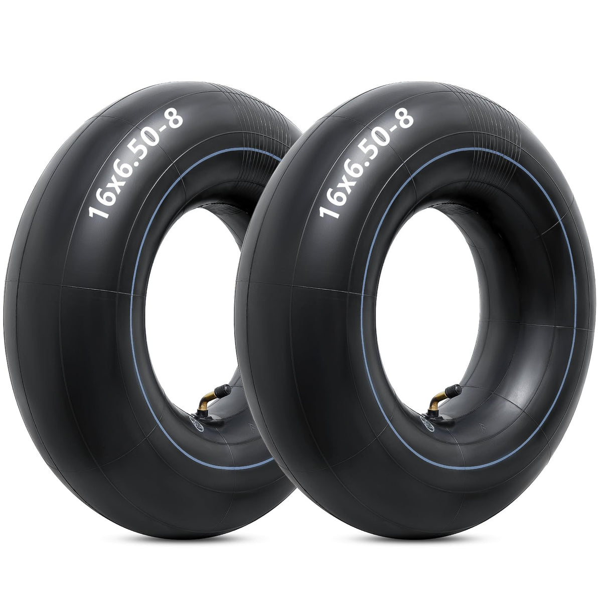 YeYouC front view of pack of two inner tubes showing label and size benefits