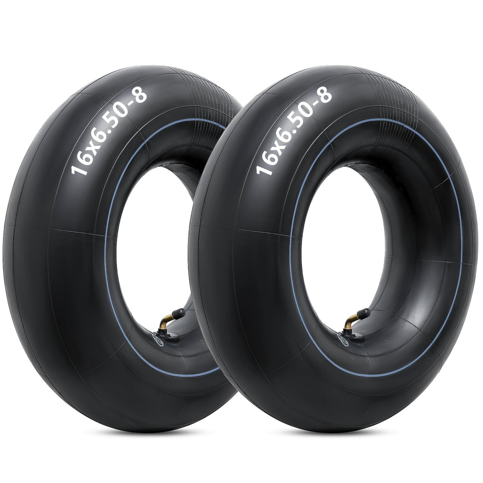 YeYouC front view of pack of two inner tubes showing label and size benefits