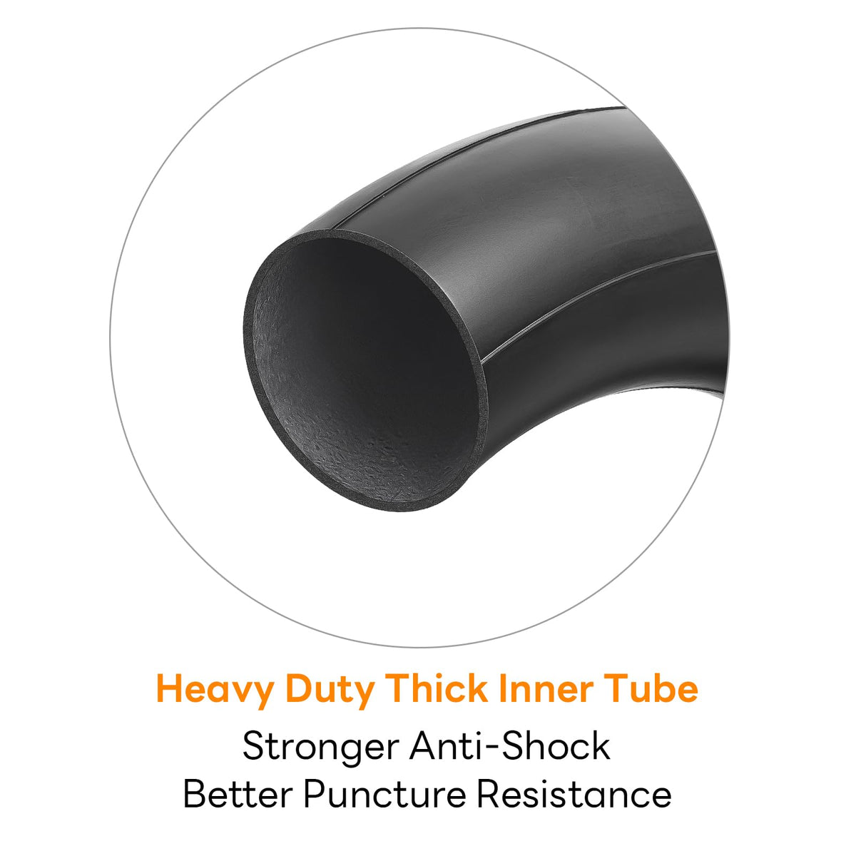 YeYouC thick butyl inner tube cross-section demonstrating puncture resistance