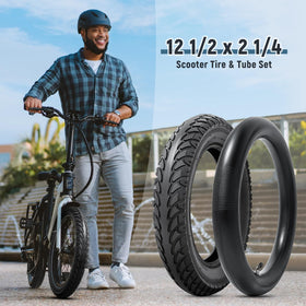 YeYouC scooter in urban setting illustrating durable tires for everyday riding