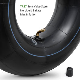 YeYouC inner tube mounted on lawn mower wheel demonstrating fit and stability