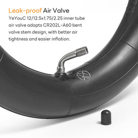 YeYouC tire mounted on a Razor Pocket Mod demonstrating direct fit advantage