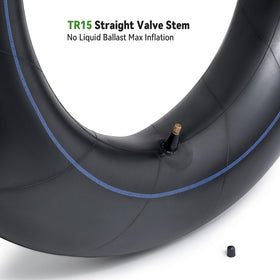 YeYouC inner tube mounted on tractor front wheel demonstrating fit and ride stability