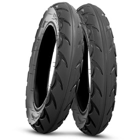 YeYouC tire next to ruler for scale showing exact 12.5 inch diameter benefit