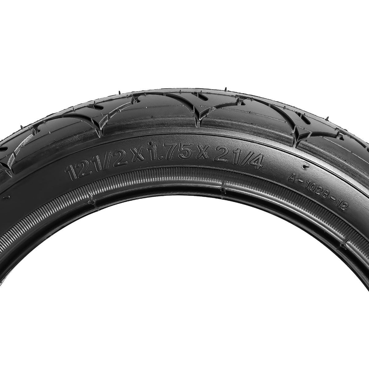YeYouC tire beside ruler demonstrating true 12.5-inch 47-203 size accuracy