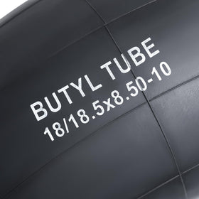YeYouC inner tube beside ruler illustrating 10-inch rim fit and correct sizing
