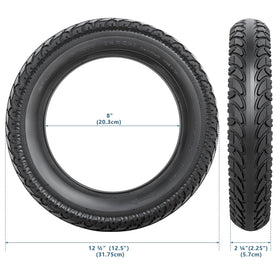 YeYouC close-up of tire tread showing durable rubber and enhanced traction